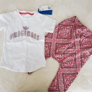 Adidas toddler girl's training set 4T